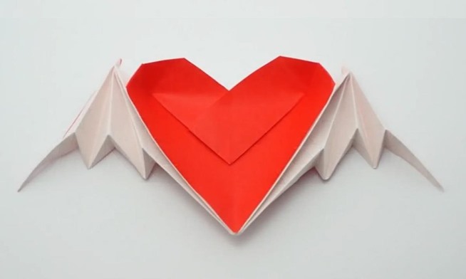 origami 3d heart