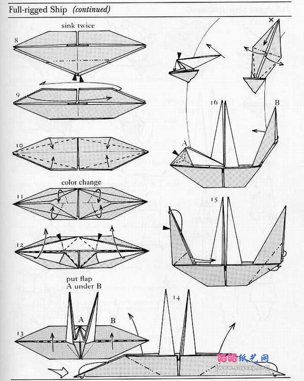 origami boat instructions