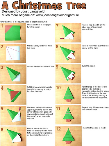 origami christmas decorations