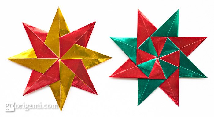 origami christmas ornaments