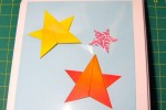 2d origami christmas star