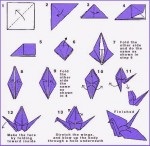 Shapely origami crane instructions