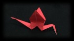 Simple origami crane video