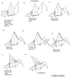 Hummingbird origami diagram