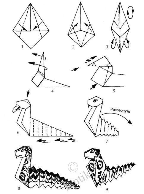 origami dragon instructions