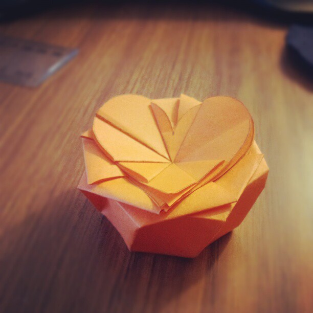 origami flower box