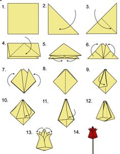 origami flower instructions