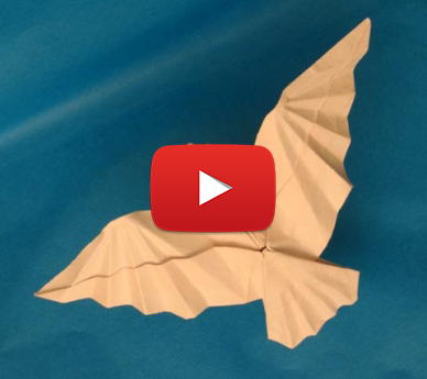 origami flying bird