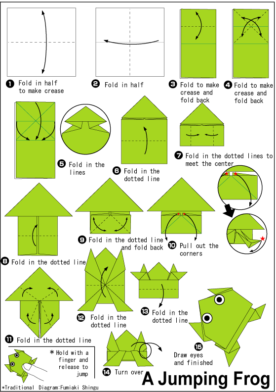 origami frog instructions
