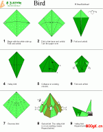 Bird origami make