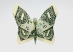 Pretty origami money