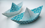 Lovely origami paper boat