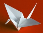 Enticing origami paper crane