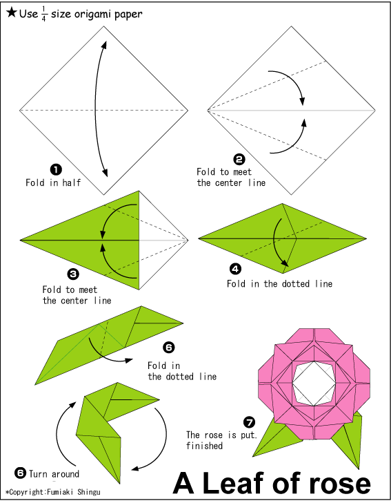 origami roses