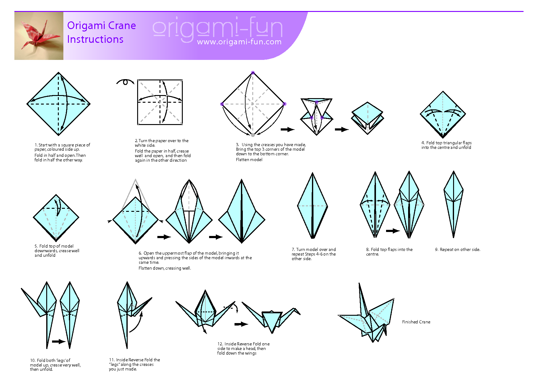 origami swan 3d