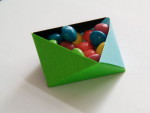 Compact paper box origami