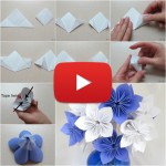 Foxy paper flower origami