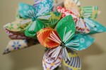 Unique paper origami flower