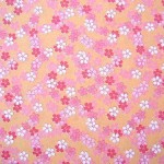 Flowery printable origami paper