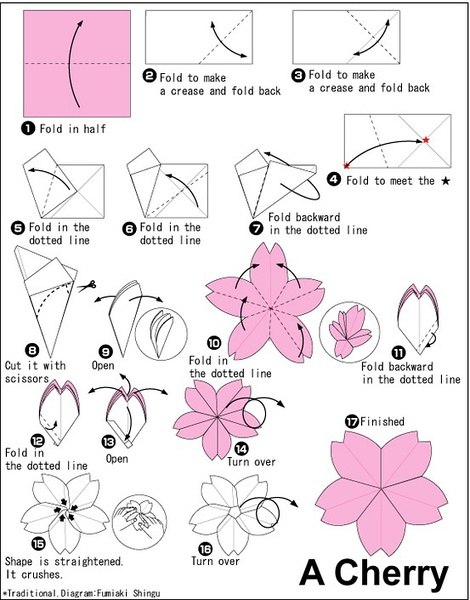 rose origami