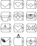 Interesting toilet paper origami