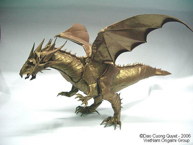 Stunning Origami Dragon