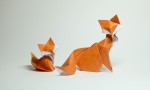 Cute Fox Origami Folding Paper