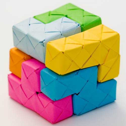 Tetris Origami Paper Craft