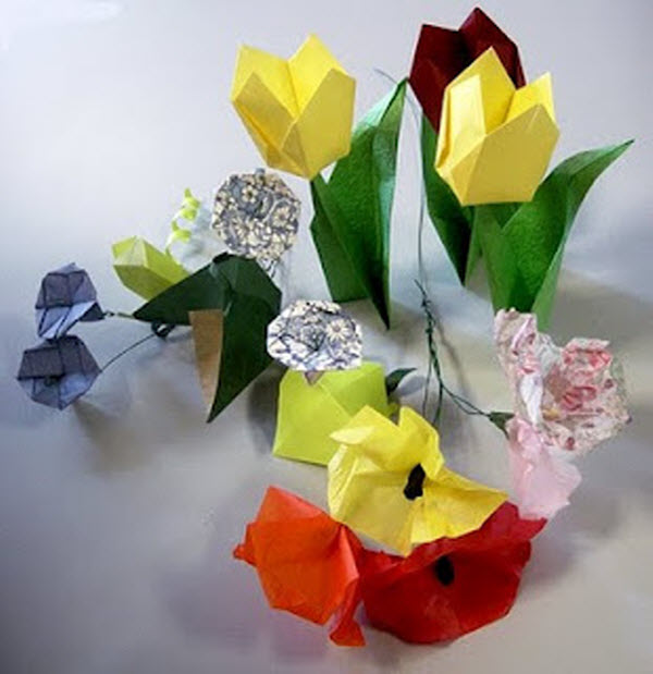 Flowers Origami The Art Of Paper Folding