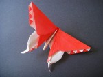 Beautiful Paper Origami Swallowtail Butterfly